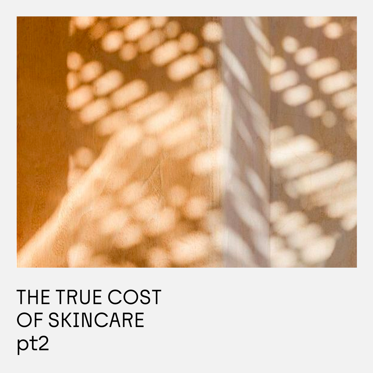 The True Cost of Skincare Part 2
